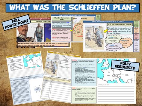 WW1 L3 - What Was the Schlieffen Plan? | Teaching Resources