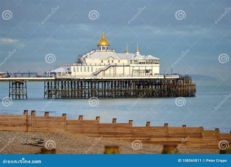 Eastbourne pier stock image. Image of pier, golden, coast - 108565811