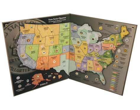 State Quarter Map - Us State Quarter Collection | State quarters, Coin collecting, Coin ...