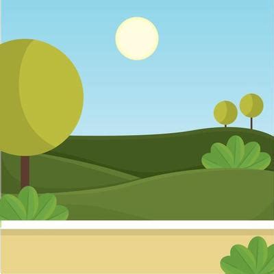 2d Landscape Vector Art, Icons, and Graphics for Free Download