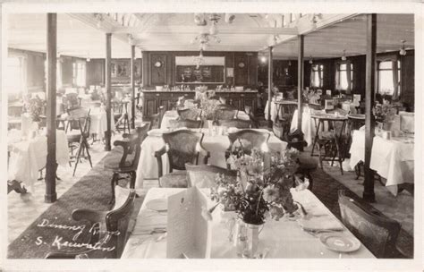 SS 'Keewatin' Ship Dining Room Interior Steamship Unused Real Photo ...