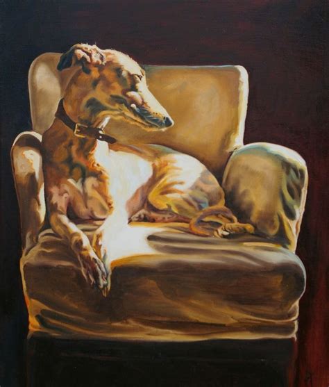 Spotlight PRINT by Debbie Harris | Canine art, Greyhound art, Dog paintings