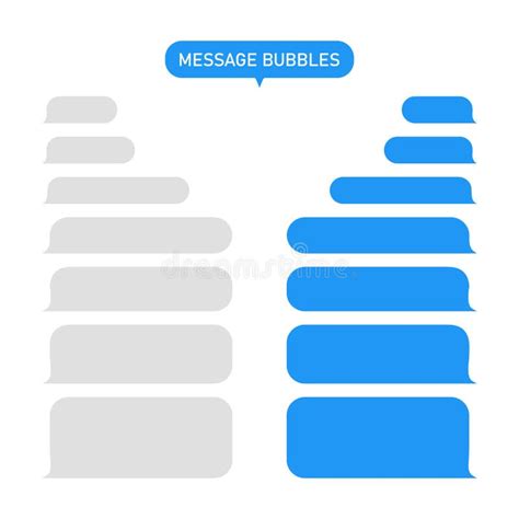 Message Bubble for Text. Chat or Messenger in Phone. Box for Sms and ...