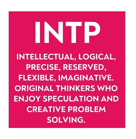 INTP Personality Type: The Logician