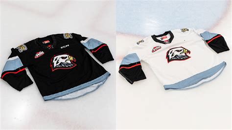 The Portland Winterhawks new home and away jerseys : r/hockey