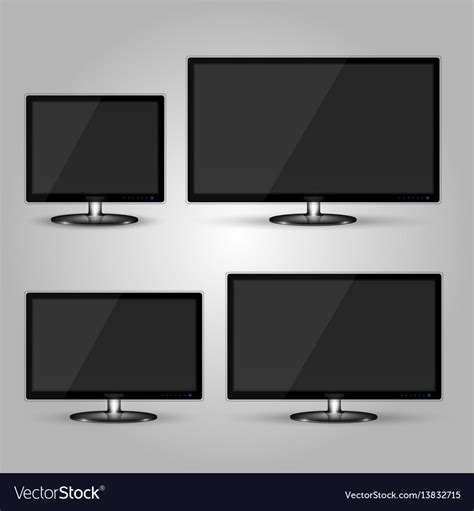 Monitor different sizes Royalty Free Vector Image