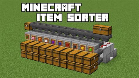 Item Sorter - Minecraft 1.17+ Tutorial (Java Edition) - YouTube