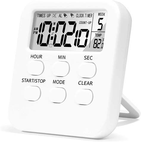 Digital Timer Alarm Clock with Mute/Loud Switch - Betus