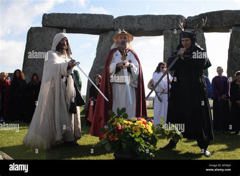 Druids at Stonehenge Stock Photo - Alamy