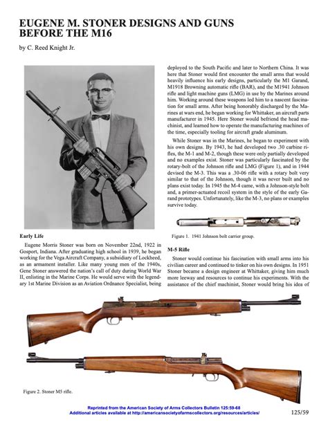 Eugene M. Stoner Designs and Guns Before the M16 – American Society of Arms Collectors