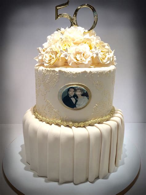 50Th Wedding Anniversary Cake Ideas - jenniemarieweddings