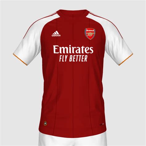 Arsenal Home Kit Concept 2021/2022 - FIFA 23 Kit Creator Showcase