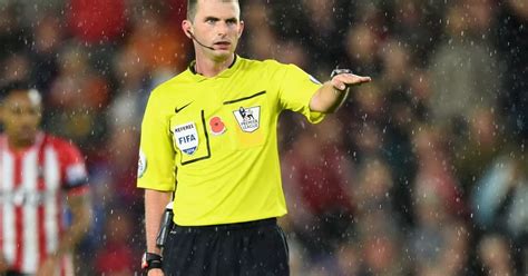 Referee Michael Oliver the hero after deputising for linesman in match reffed by his wife ...