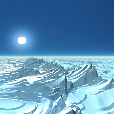 Icy Alien Planet, Artwork Digital Art by Mehau Kulyk - Fine Art America