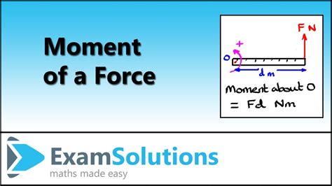 Moments (1) - Introduction : ExamSolutions Maths Made Easy - YouTube