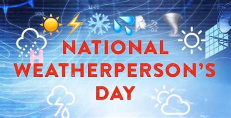 Kyle Kiel on Twitter: "Today is National Weather Person’s Day! The day ...