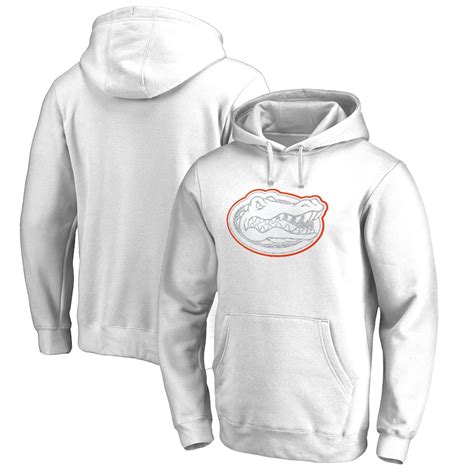 Fanatics Branded Florida Gators White Whiteout Fleece Pullover Hoodie