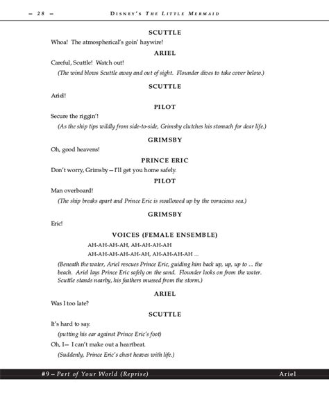 The Little Mermaid Jr Script