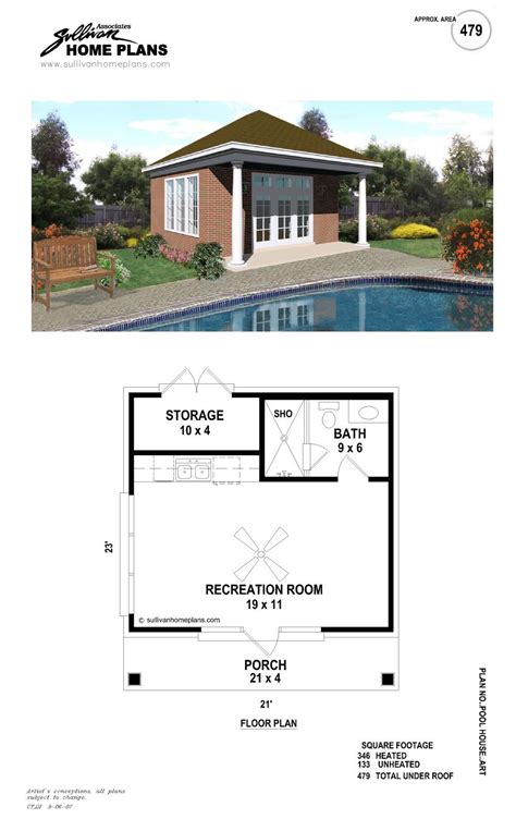 Small Pool House Floor Plans Decorating - Image to u