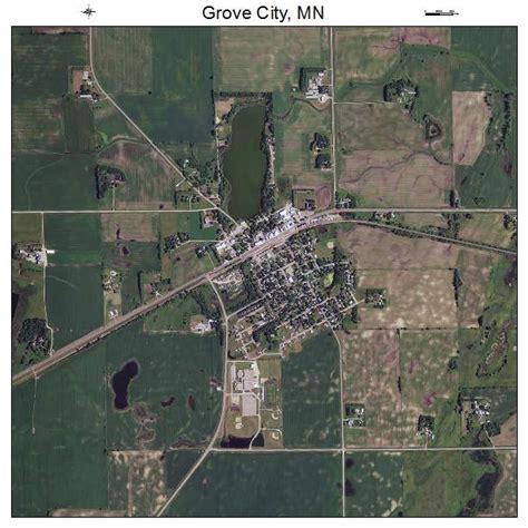 Aerial Photography Map of Grove City, MN Minnesota