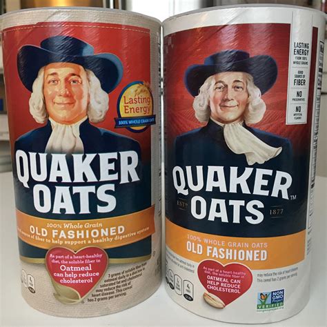 The subtle changes between the old Quaker Oats Guy (left) and the new one. : r/mildlyinteresting