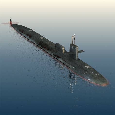 s submarine georgia ssgn-729 3d max