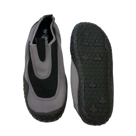 Sand N Sun - Sand N Sun Mens Gray & Black Aqua Socks Beach & Water Shoes 10 - Walmart.com ...