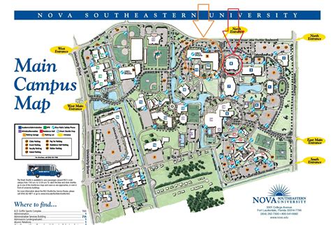 Nova Southeastern University Campus Map - China Map Tourist Destinations