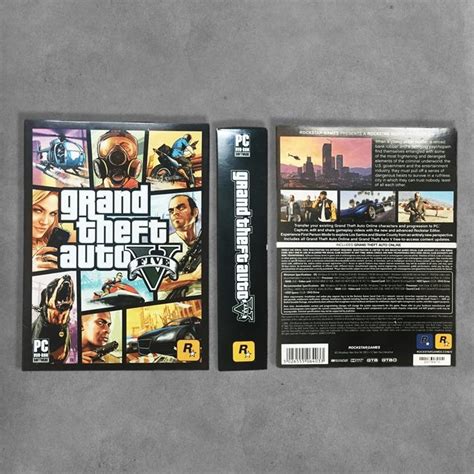 GTA V Grand Theft Auto 5 PC Game Computer DVD Rom CD Disc Disk Collector, Video Gaming, Video ...