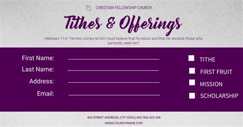 TITHE OFFERINGS ENVELOPE Template PosterMyWall, 53% OFF