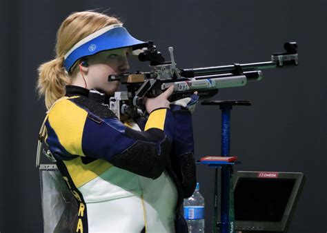 Ginny Thrasher won gold in the women's 10-meter air rifle. What's that?