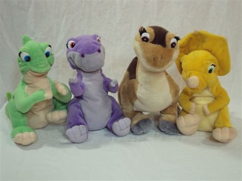 Land Before Time Plush Set Ducky Cera Littlefoot Chomper