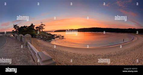 Sunrise Balmoral Beach Panorama Australia Stock Photo - Alamy