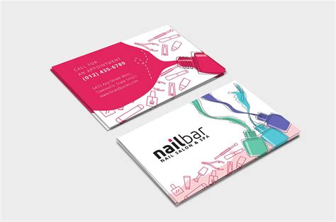 Nail Salon Business Card Template in PSD, Ai & Vector - BrandPacks