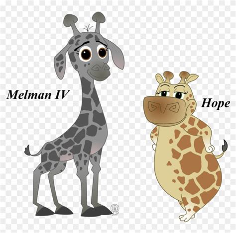 Giraffe Clipart Melman - Madagascar Melman And Gloria - Free ...