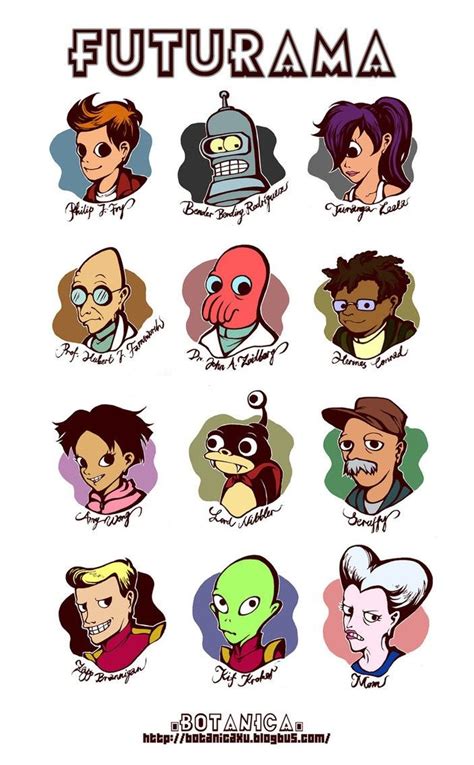 Futurama Characters | Futurama characters, Futurama, Cat character