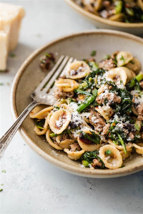 Broccoli Rabe and Sausage Pasta - A Beautiful Plate