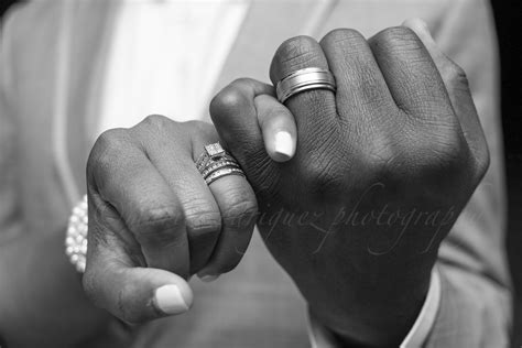 Wedding Rings On Black Hands