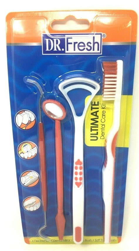 Ultimate Dental Care Kit Dental Pick Mirror Tongue ToothBrush Soft Multi-Colors - Walmart.com ...