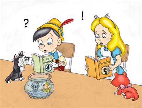 pinocchio and alice - disney crossover Fan Art (20348032) - Fanpop