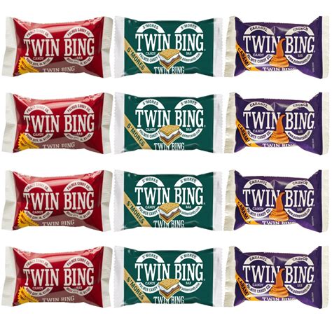 Twin Bing Bars by Palmer | Original, Caramel, & S'mores Bing Bars Combo | Pack of 12 - Walmart.com