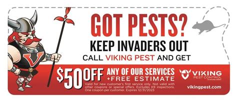 Pest Control Coupons, Discounts & Promos | Viking Pest Control