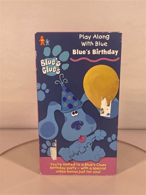 Blue's Clues : Blue's Birthday VHS 1998 Blues Nick Jr Nickelodeon ...