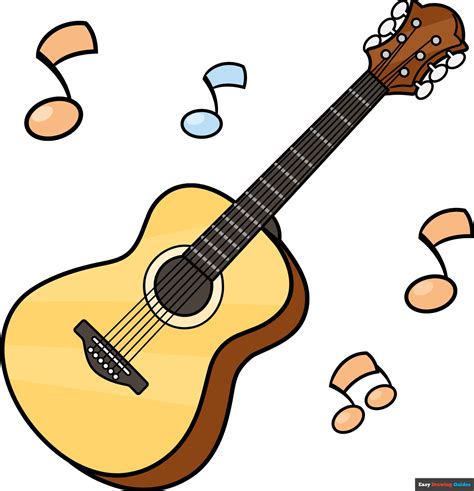 Easy Drawing Guitar | Easy.rjuuc.edu.np