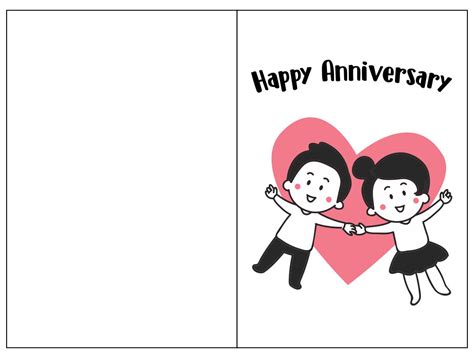 printable wedding anniversary cards printable card free - 10 best free ...