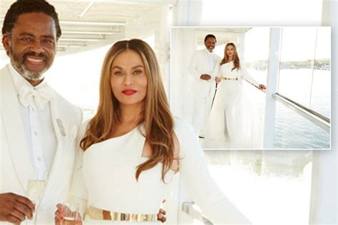 Beyonce's mum Tina Knowles marries Richard Lawson in all-white yacht ...