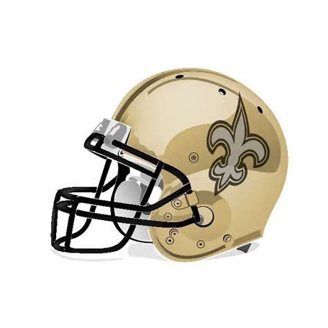 New Orleans Saints Helmet Free Vector | 123Freevectors