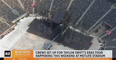 See a first look at Taylor Swift's Eras Tour setup at MetLife Stadium - CBS New York