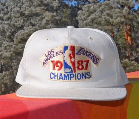 vintage 80s trucker hat LA LAKERS 1987 champions nba by skippyhaha Nba Champions, Vintage Hats ...