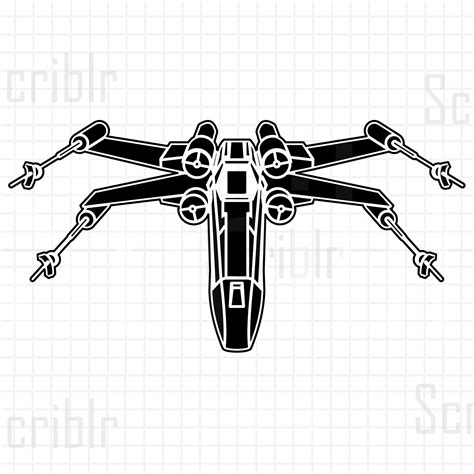 Star Wars Stencil Xwing